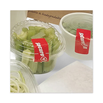 National Checking Company™ Secureit Tamper Evident Food Container Seal, "secure It", 1 X 3, Red, 250-roll, 2 Rolls-pack freeshipping - TVN Wholesale